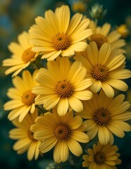 yellow chrysanthemum flowers