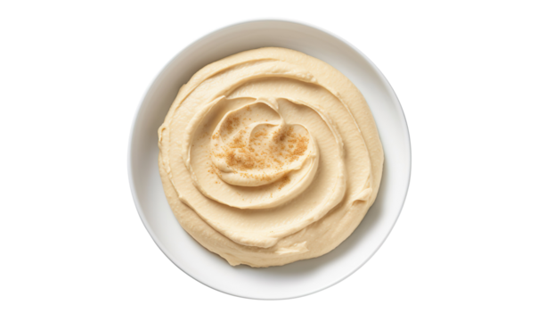 A plate of hummus 