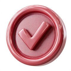 Red 3d Checkmark Approval 