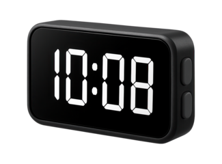 A digital clock with a large, easy-to-read display for a senior-friendly living space.