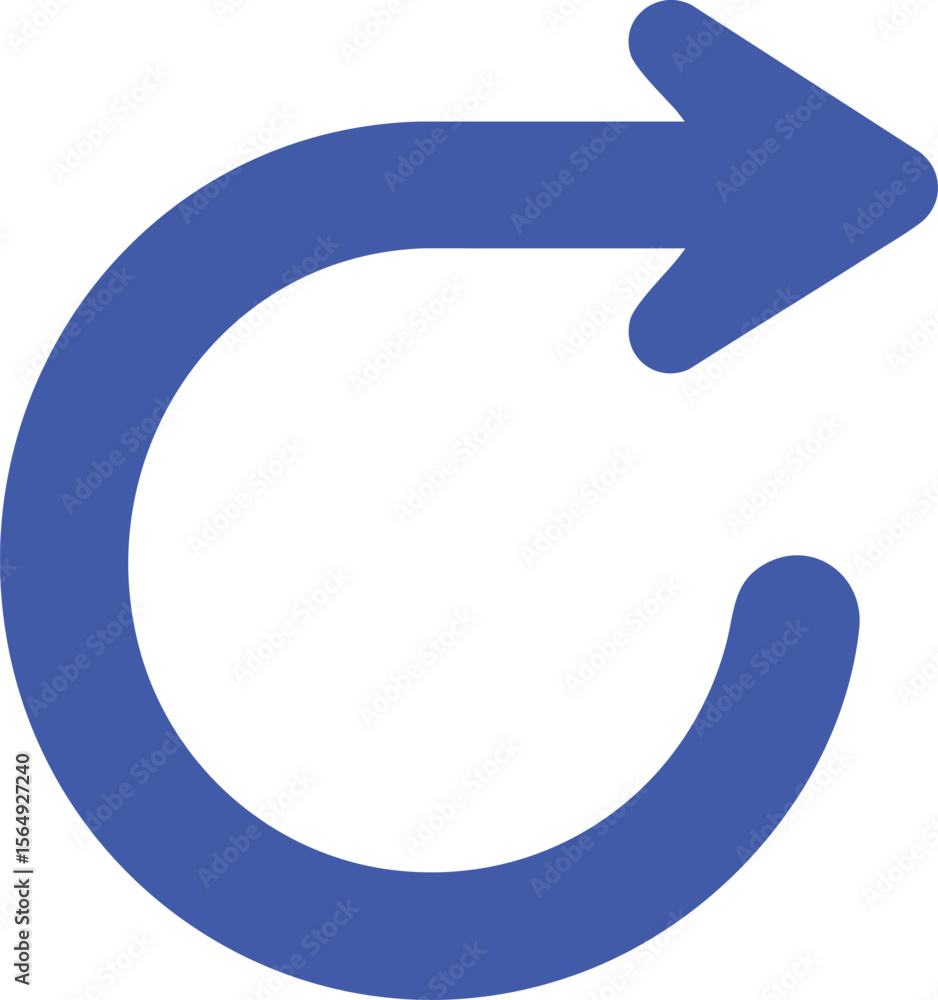 Poster circular arrow directional guidance symbol: a versatile vector graphic for navigation, process flows