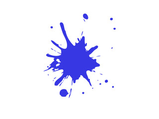 Fototapeta premium Grunge ink splash dots grained texture on white background. Ink splashes seamless pattern. Black and white spray texture.