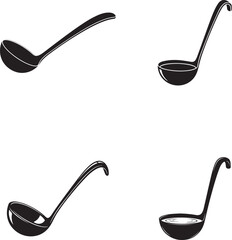 vector illustration of laddle
