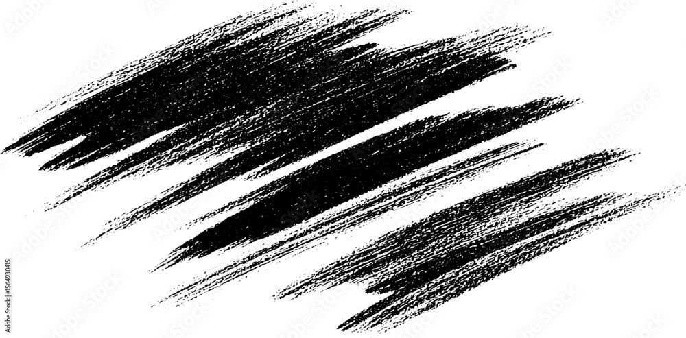 Aufkleber Dynamic black ink line patterns for modern art and design projects