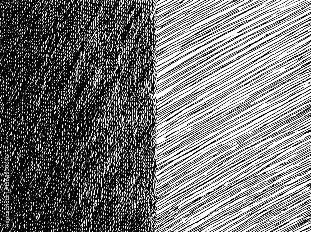 Poster intricate black pen hatch textures for artistic sketch design