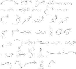 Obraz premium Set of Dot Arrow for Decoration