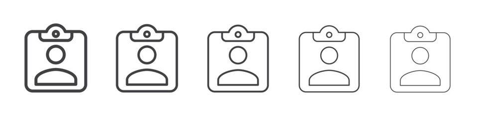 Assignment icon Line graphics illustration symbol