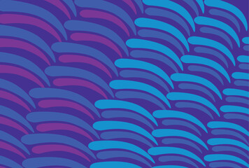 Obraz premium Abstract Pattern of Intertwined Blue and Purple Curves.