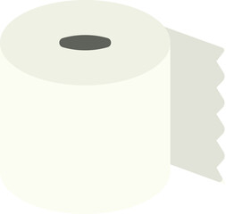Minimal illustration of a toilet paper roll. Can symbolize daily essentials, hygiene, or be used humorously to represent good luck, smooth days, and lighthearted encouragement.

