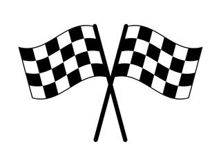 Minimalist racing flag checkered pattern vector illustration