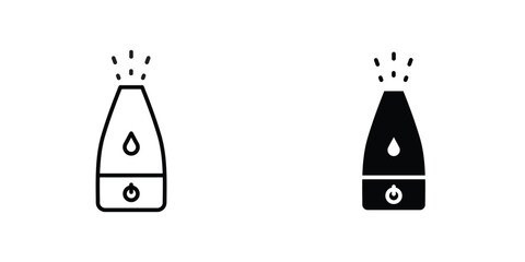 Humidifier icon design collection. Vector sign and symbol for UI designs