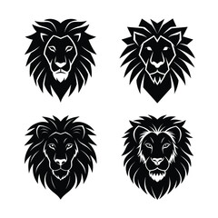 silhouette Lion Head Bundle