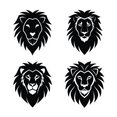 silhouette Lion Head Bundle