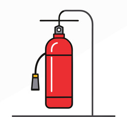 fire extinguisher vector illustration