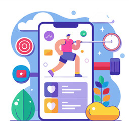 Fitness app interface