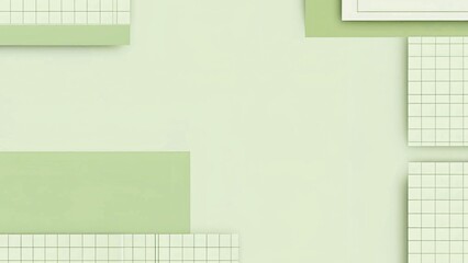 abstract background with green squares