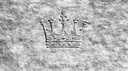 Obraz premium Stone Carved Crown Design