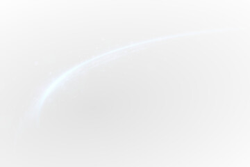 Light effect of neon lines movement.Horizontal lines. Speed ​​effect on a transparent background.lines of light, speed and movement.	
