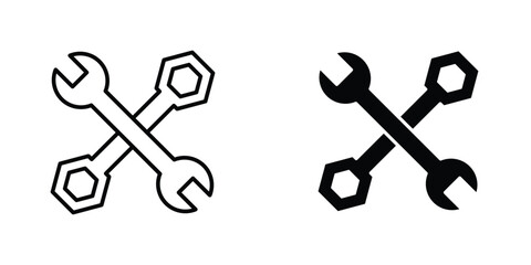 Tools icon design collection. Vector sign and symbol for UI designs