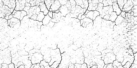 Abstract wallpaper texture backgrounds, Black and white pattern of spots, cracks, dots, chips. Monochrome print
