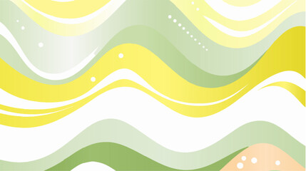 Fototapeta premium Vector wavy design with dots in pastel colors for background and decorative use