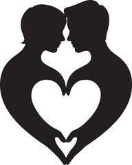 Couple Holding Hands Silhouette