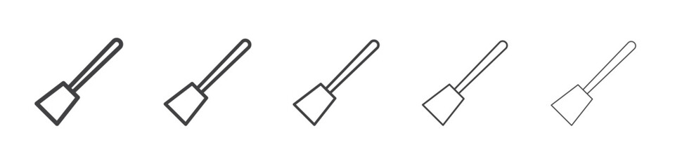 Cooking spatula icon Line graphics illustration symbol