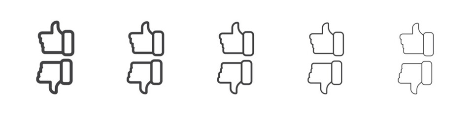 Criticism icon Line graphics illustration symbol