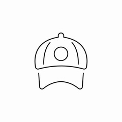 baseball cap casual icon sign vector
