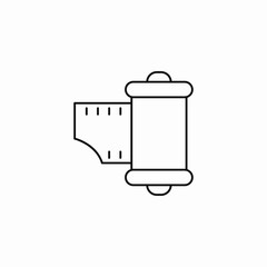 camera film roll icon sign vector