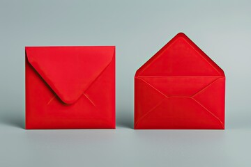 A Red Envelope with a Letter on it and a Red Envelope with a Letter on it