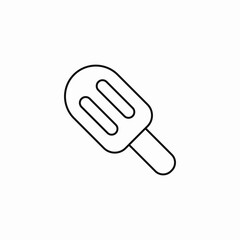 popsicle ice cream icon sign vector
