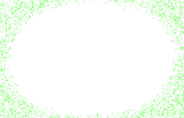 green glitter dust particle frame. Sparkling pink powder border on a transparent background. Shiny...