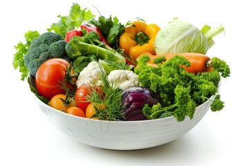High Detail Picture of Fresh Vegetables Pile in Bowl