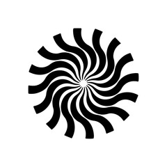 Spiral icon flat vector design.