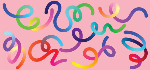 Transparent PNG available
Vibrant Summer Abstract Poster Background Set with Wavy Lines.EpS10