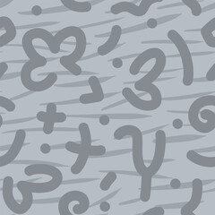 Seamless line doodle pattern. Creative and unique minimalist style art background. abstract lines for textiles, wrapping paper, wallpaper.