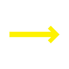 yellow arrow isolated