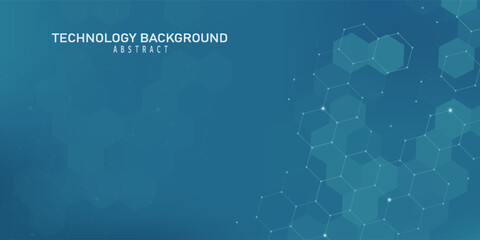 Vector hexagons pattern. Geometric abstract background with simple hexagonal elements. Medical, technology or science design