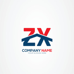 ZX or XZ Creative Modern Letters Logo Design Element