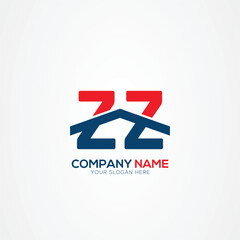Z or ZZ Creative Modern Letters Logo Design Element