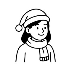 Obraz premium doodle character vector illustration