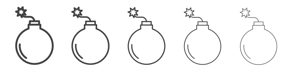 dynamite icon Line graphics illustration symbol