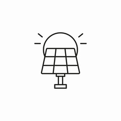 solar panel energy icon sign vector
