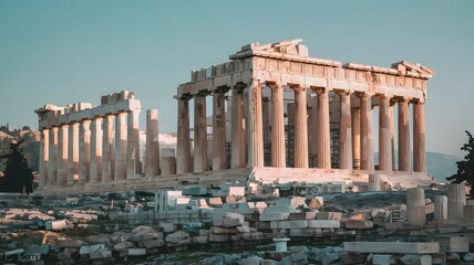 Obraz premium Acropolis of Athens with Parthenon View