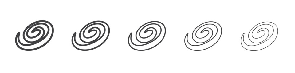 Galaxy icon Line graphics illustration symbol