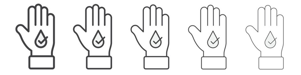 hypoallergenic icon Line graphics illustration symbol