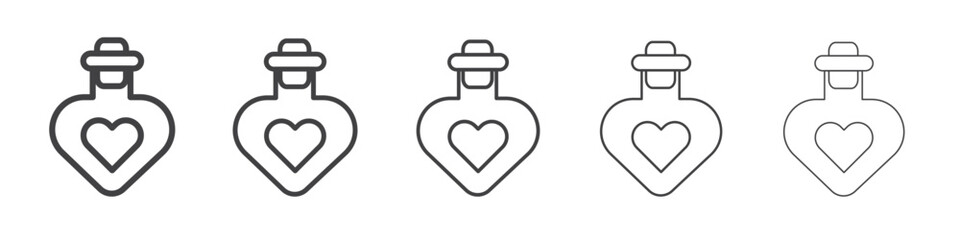 Love Elixir icon Line graphics illustration symbol