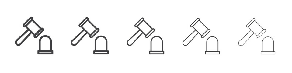 Mole Game Whack icon Line graphics illustration symbol