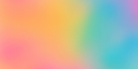 Soft Pastel Multi-Color Gradient Background - Seamless Dreamy Abstract Blended Hues